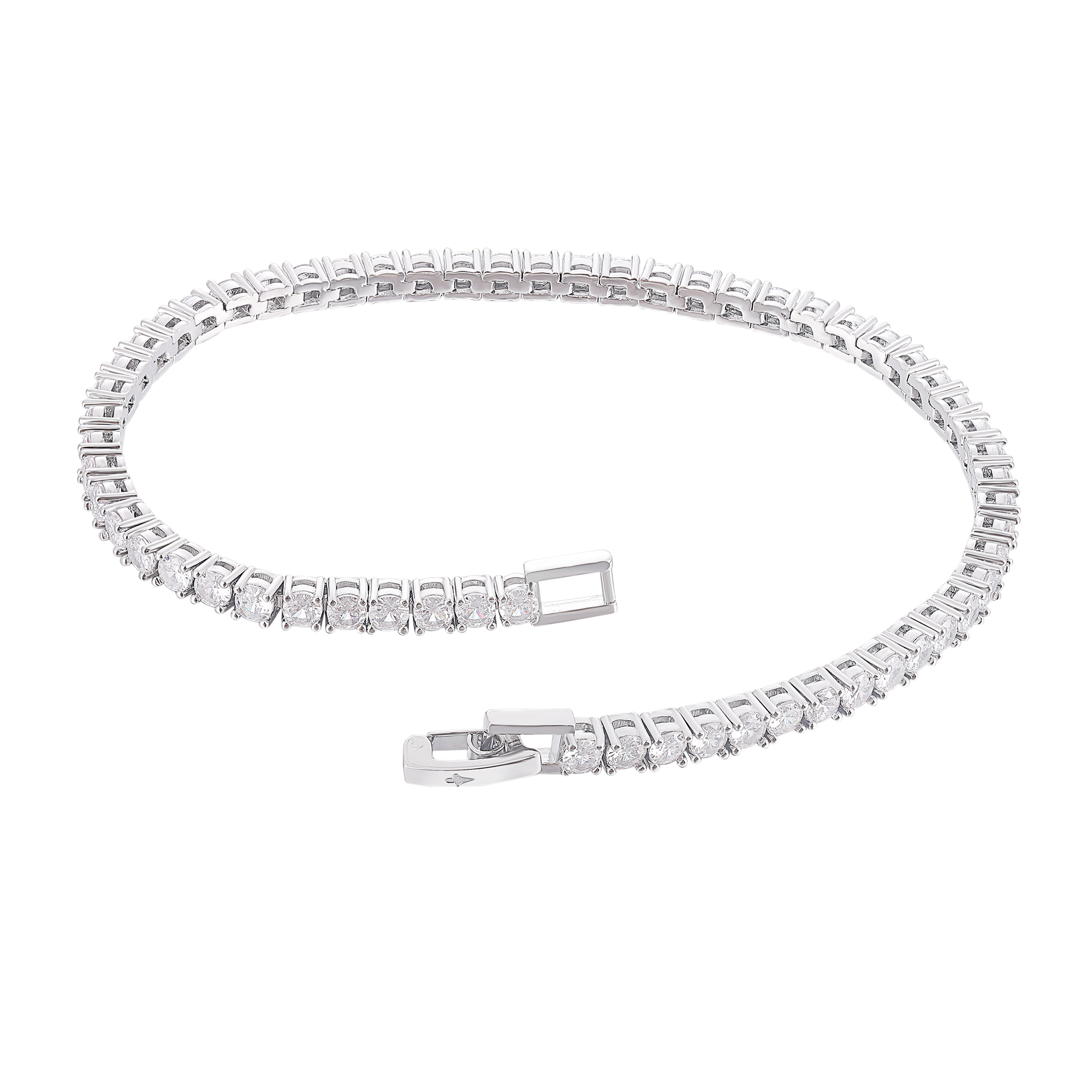 Women's Tennis Bracelet - White Gold